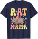 Rat Mama Groovy Rat Mom Female Rat Pet Owner T-Shirt - T-Shirt | Navy