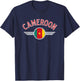 Cameroon Flag Circle and Red Text T-Shirt - T-Shirt | Navy