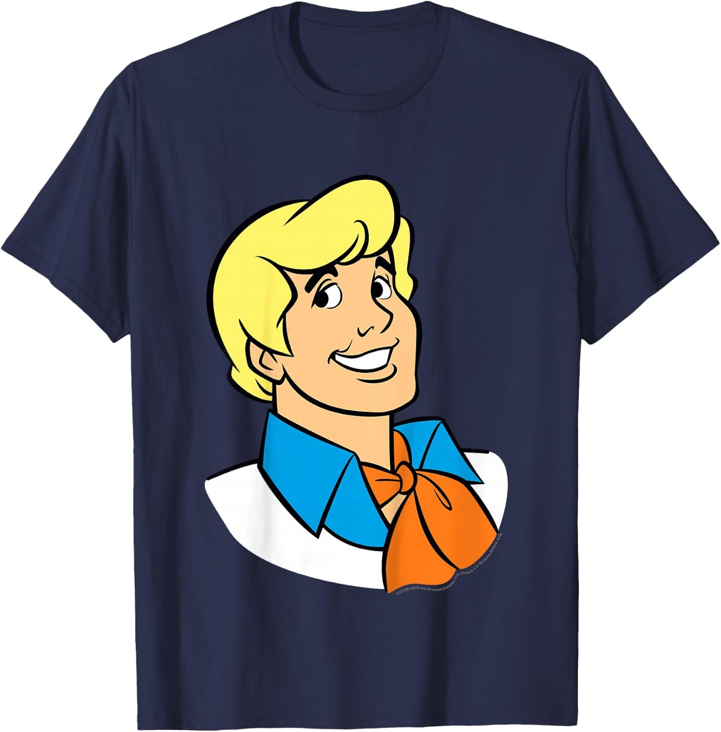 Kids Scooby-Doo Fred Big Face T-Shirt - T-Shirt | Navy