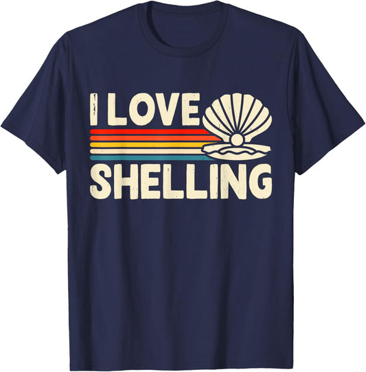 I Love Shelling T-Shirt - T-Shirt | Navy