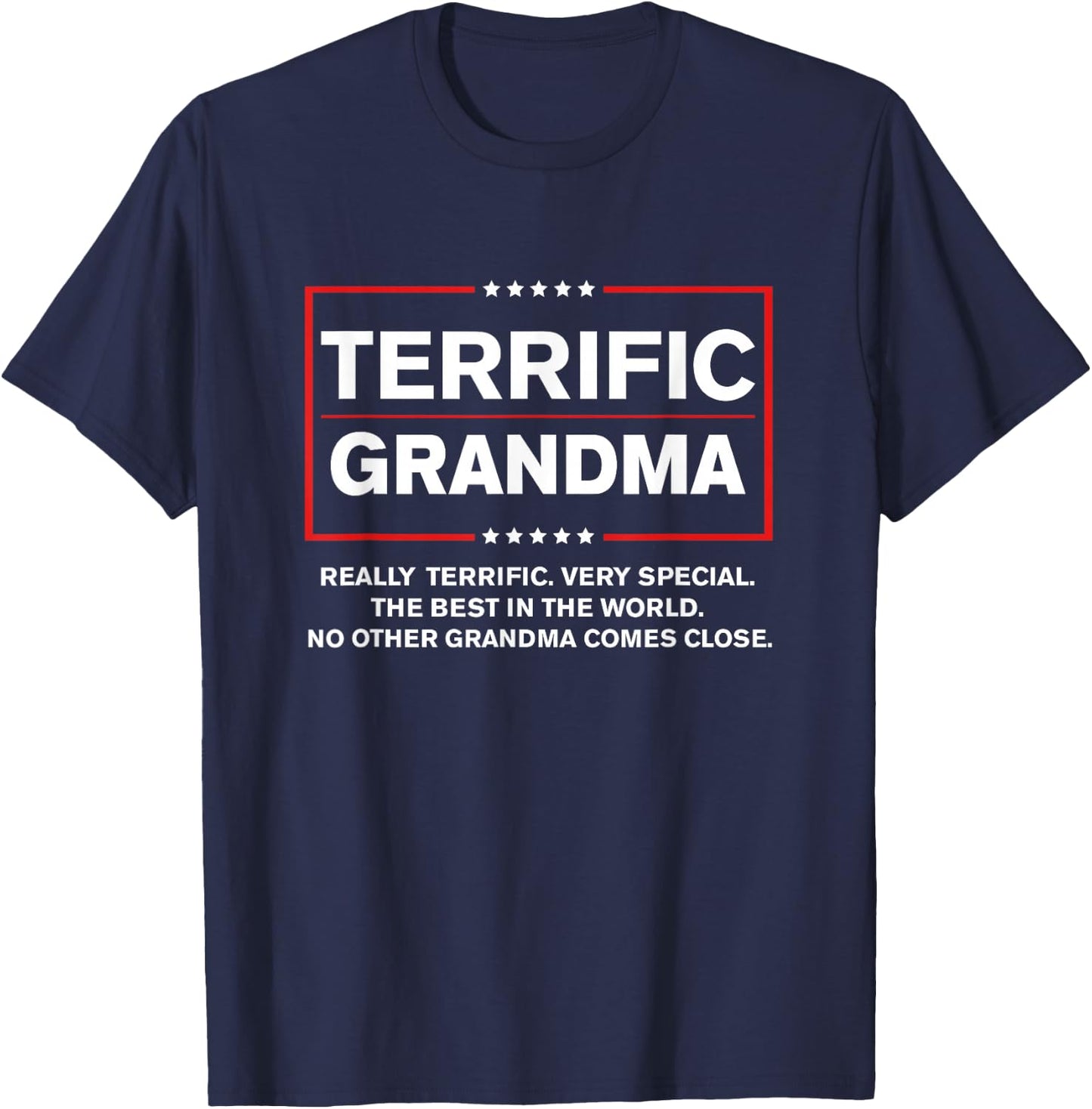 Terrific Grandma - Funny Donald Trump 2024 Supporter T-Shirt - T-Shirt | Navy