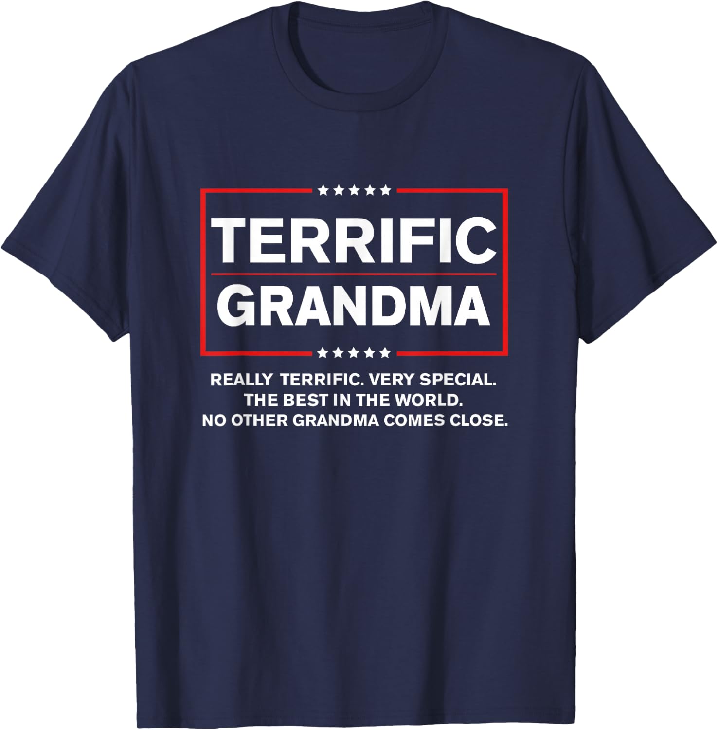 Terrific Grandma - Funny Donald Trump 2024 Supporter T-Shirt - T-Shirt | Navy