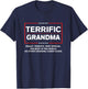 Terrific Grandma - Funny Donald Trump 2024 Supporter T-Shirt - T-Shirt | Navy