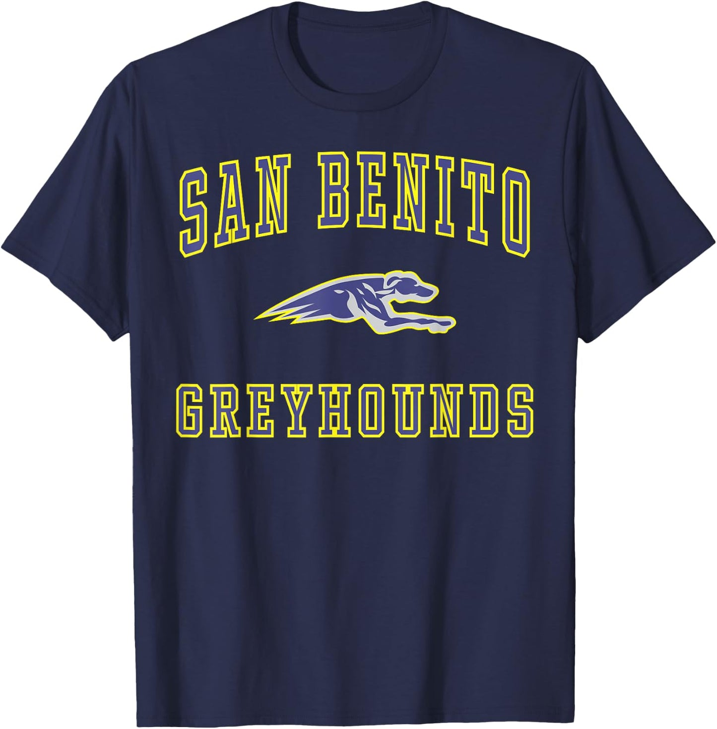 San Benito High School Greyhounds C1 T-Shirt - T-Shirt | Navy