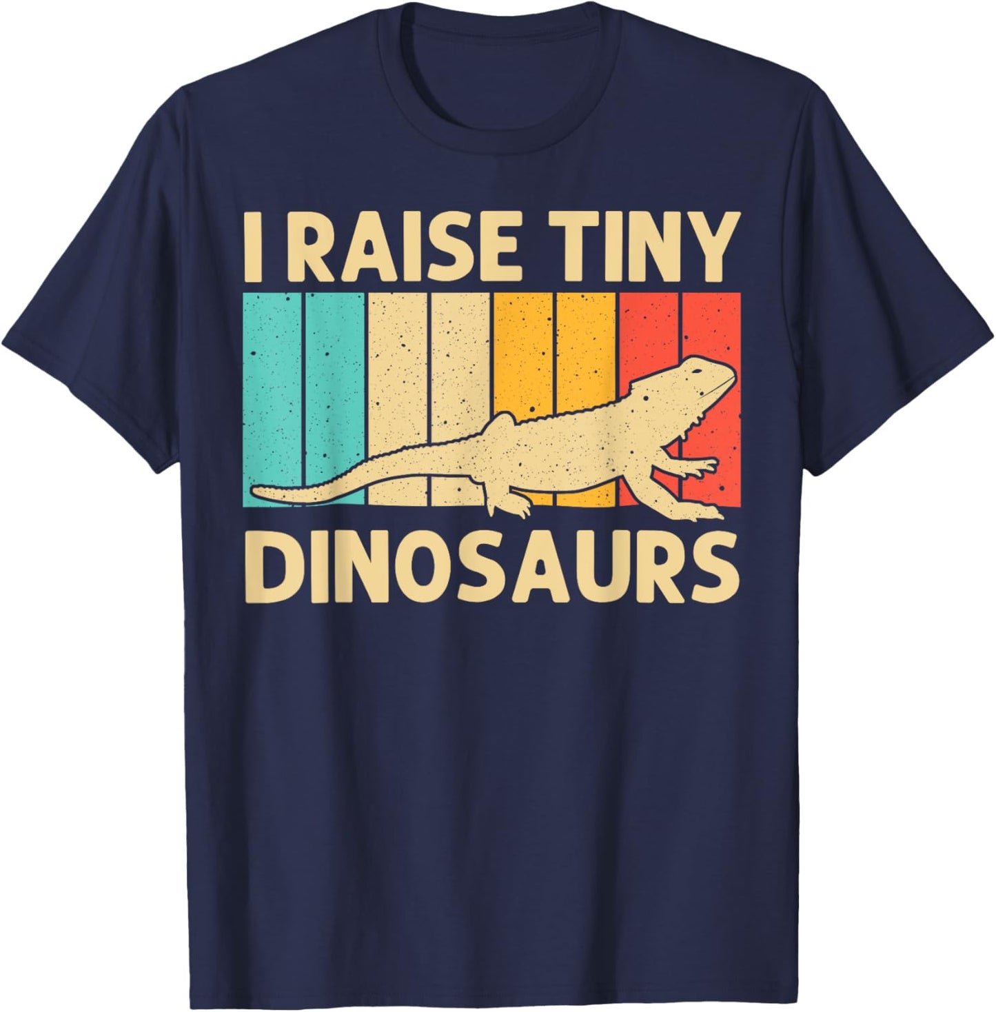 Funny Bearded Dragon Art Women Reptile Iguana Lizard T-Shirt - T-Shirt | Navy