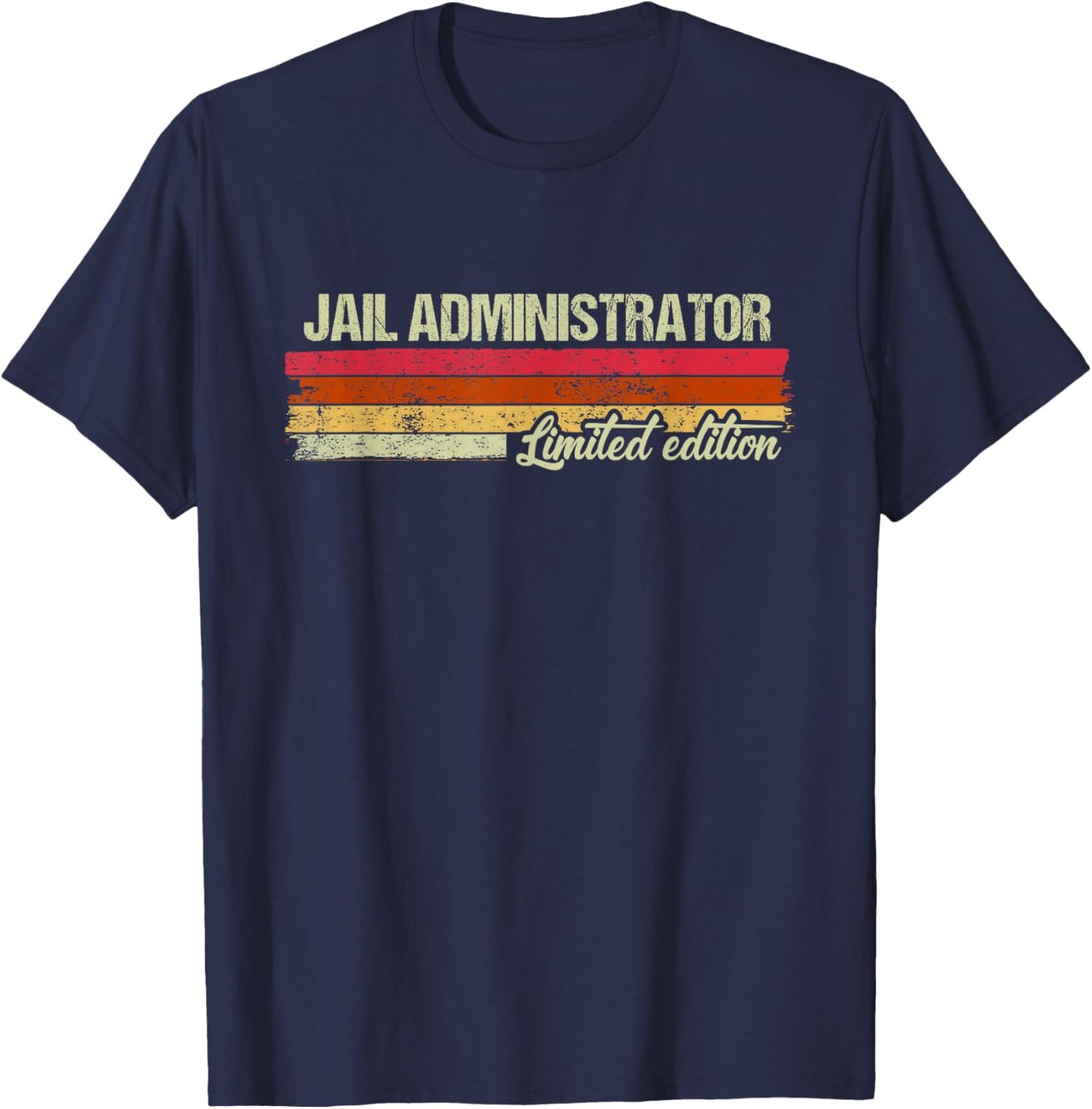 Vintage Jail Administrator Limited Edition T-Shirt - T-Shirt | Navy