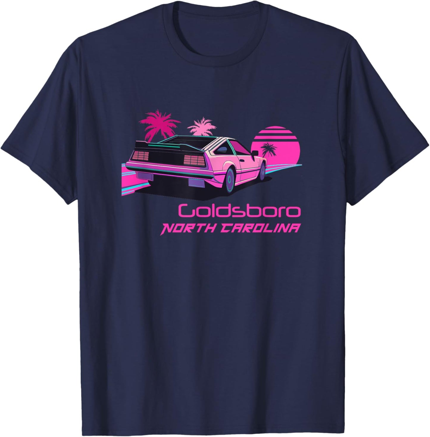 Vintage Goldsboro North Carolina T-Shirt - T-Shirt | Navy
