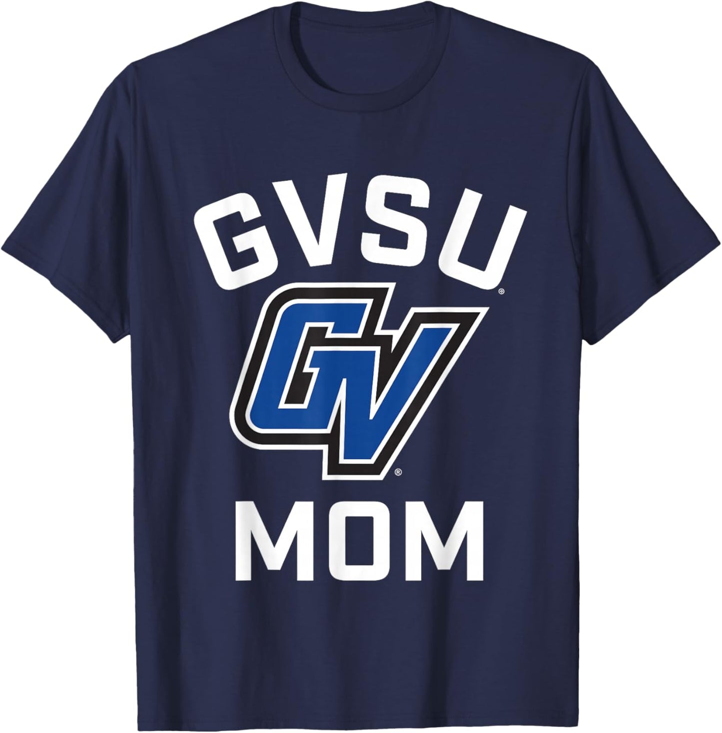 Grand Valley State University GVSU Lakers Arched Mom T-Shirt - T-Shirt | Navy