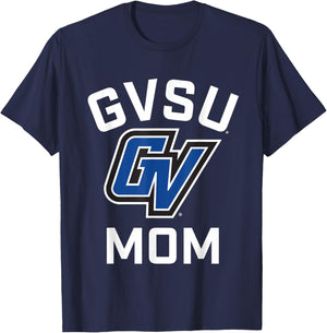 Grand Valley State University GVSU Lakers Arched Mom T-Shirt - T-Shirt | Navy