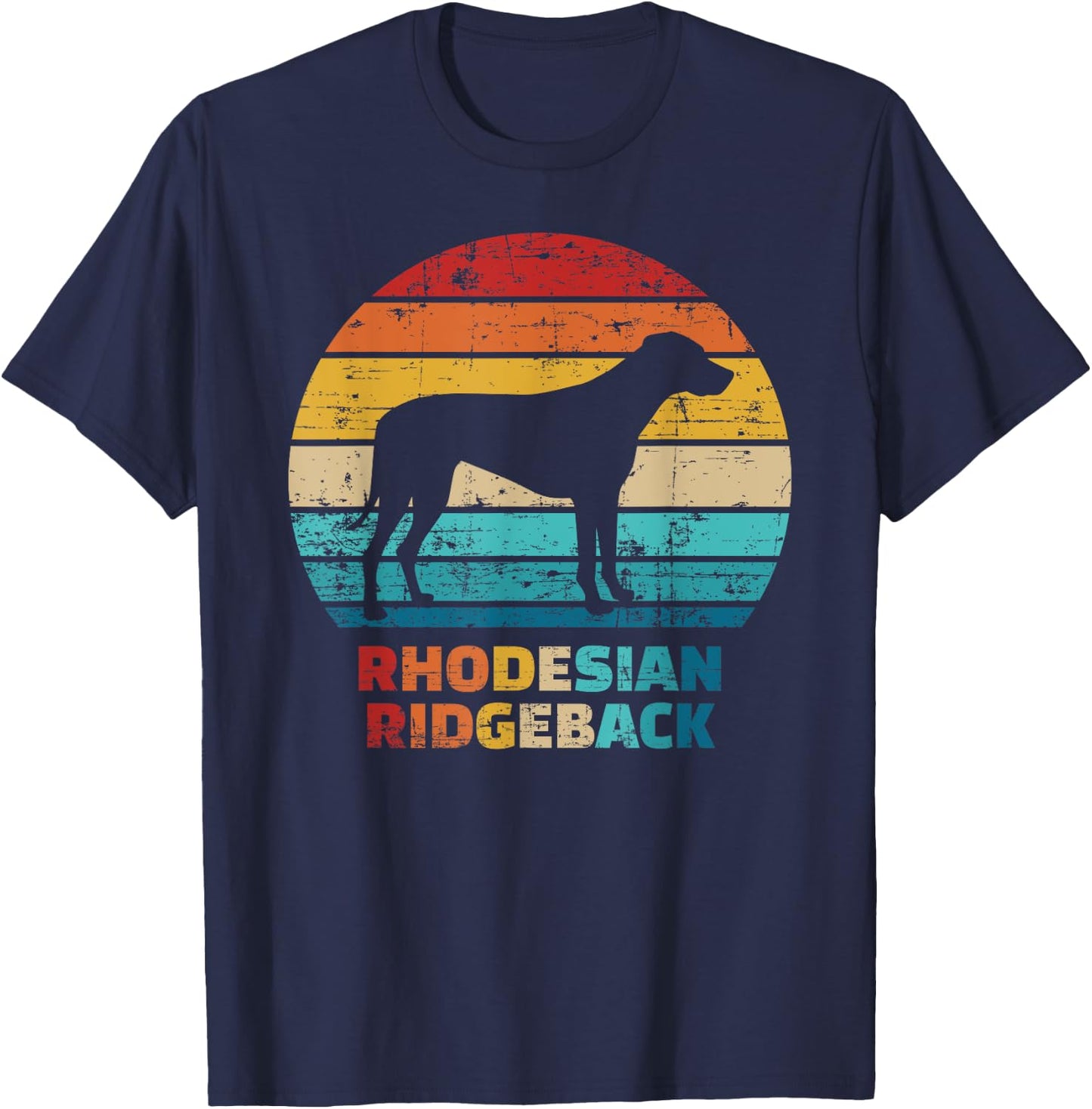 Rhodesian Ridgeback vintage T-Shirt - T-Shirt | Navy