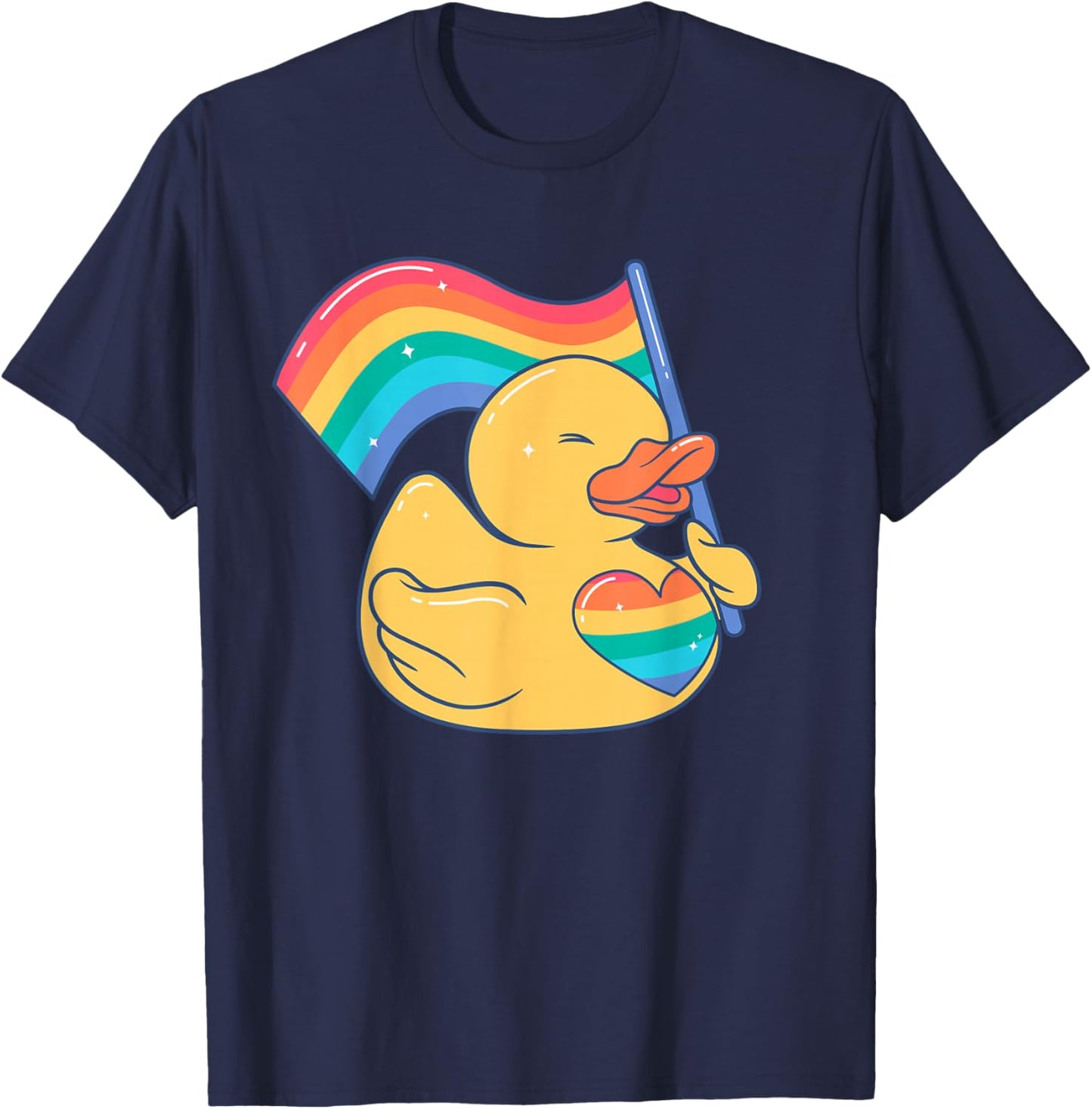 LGBT schwul lesbian gay CSD Pride Regenbogenfahne LGBTQ T-Shirt - T-Shirt | Navy