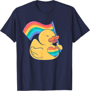 LGBT schwul lesbian gay CSD Pride Regenbogenfahne LGBTQ T-Shirt - T-Shirt | Navy