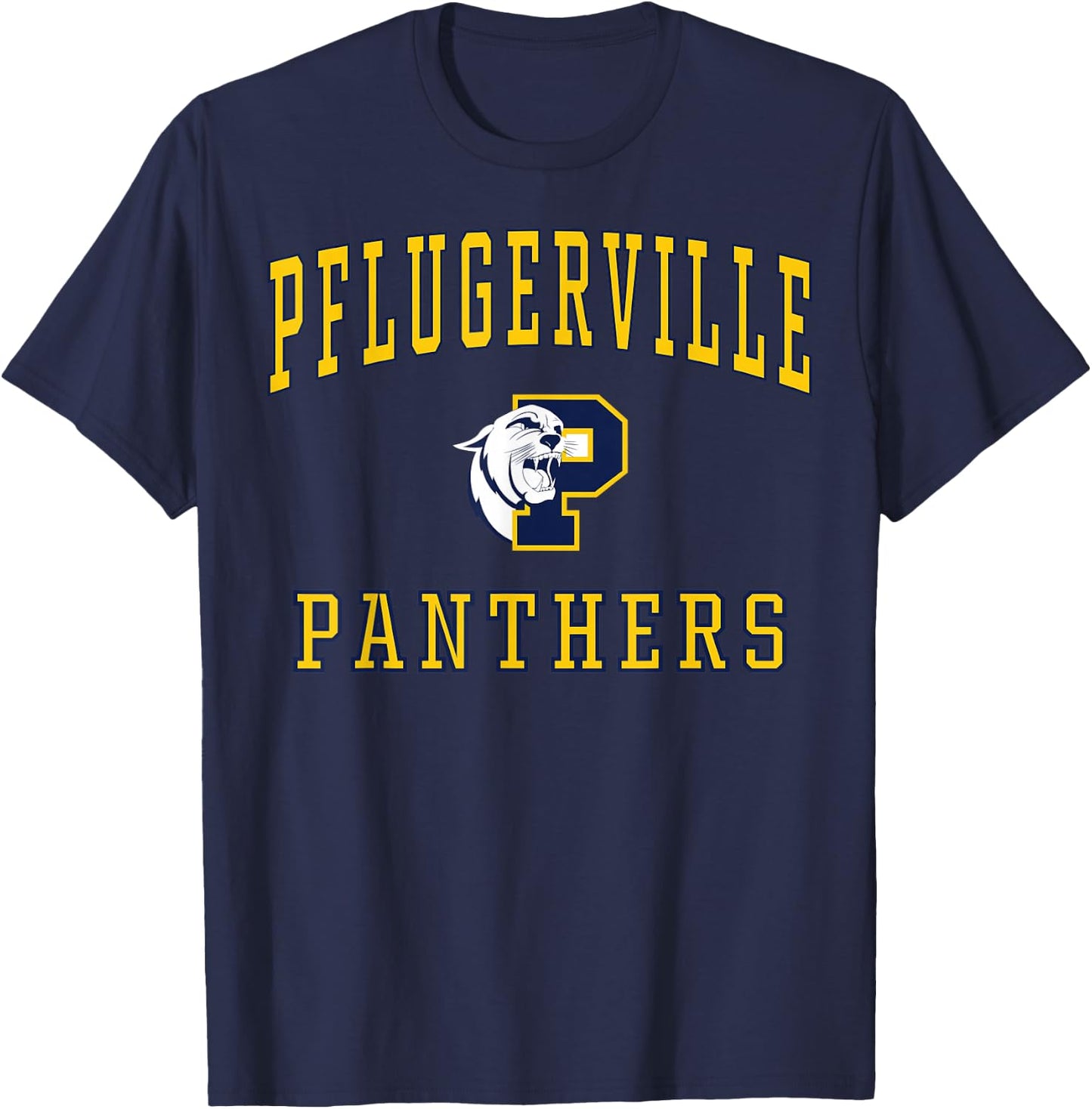 Pflugerville High School Panthers C1 T-Shirt - T-Shirt | Navy