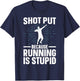 Shot Put Art Women Track And Field Coach Shot Put T-Shirt - T-Shirt | Navy