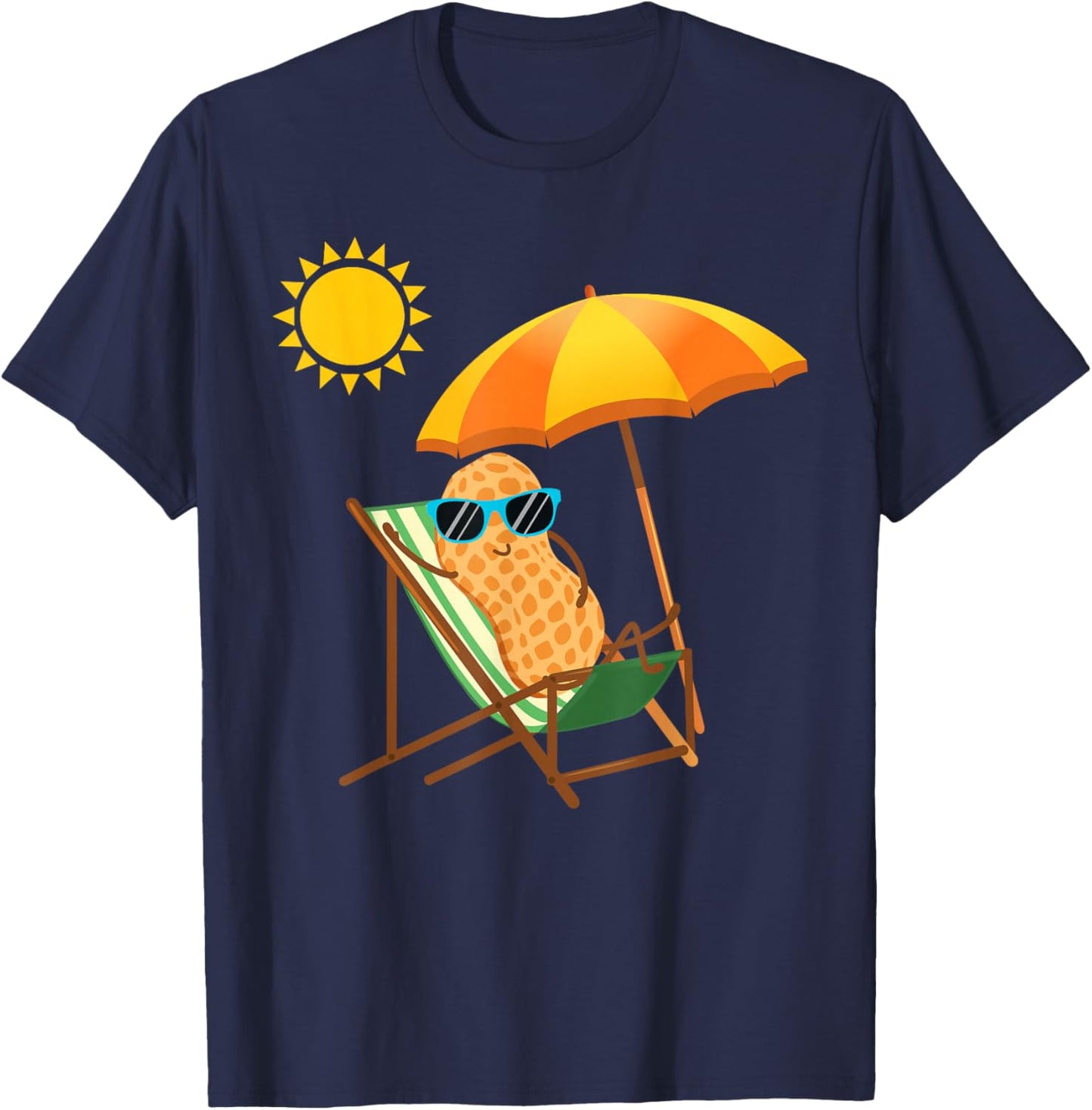 Peanut Graphic Gift Nut Design Peanut Design T-Shirt - T-Shirt | Navy