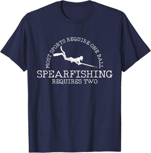 Spearfishing - Funny Spearfisher Gift T-Shirt - T-Shirt | Navy