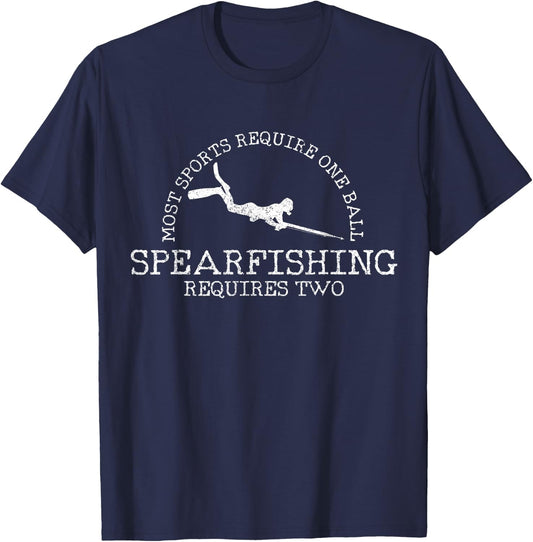 Spearfishing - Funny Spearfisher Gift T-Shirt - T-Shirt | Navy