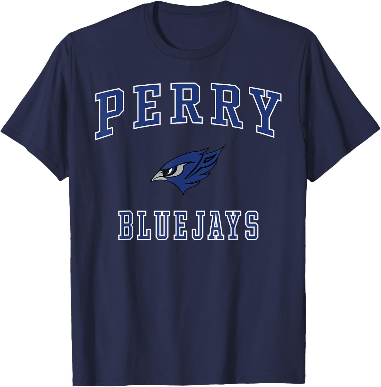 Perry High School Bluejays T-Shirt - T-Shirt | Navy