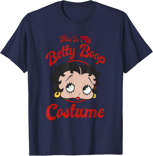 Betty Boop Halloween This is My Betty Boop Costume T-Shirt - T-Shirt | Navy