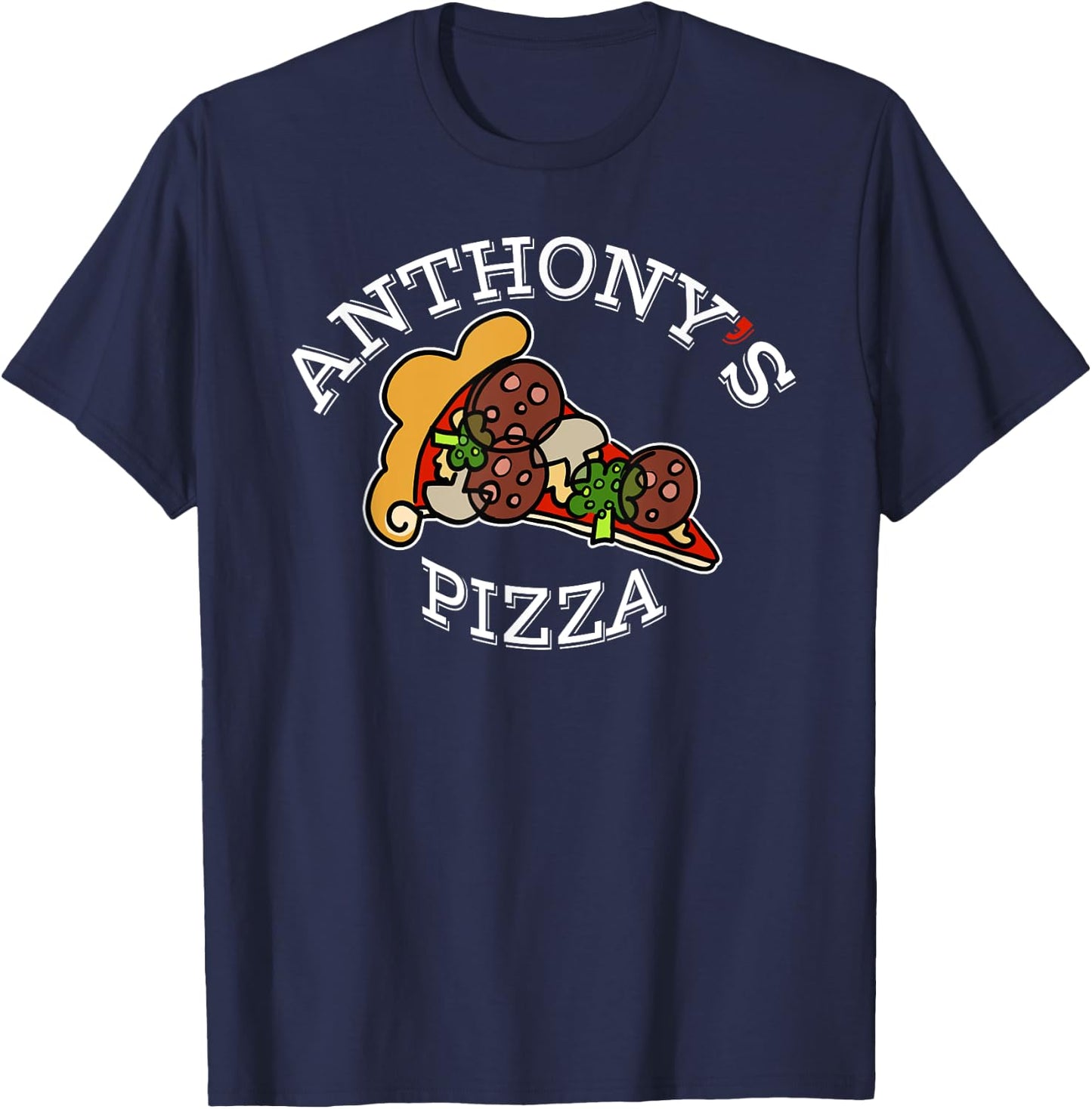 Anthony's PIzza - Classic Italian Pizzeria T-Shirt - T-Shirt | Navy