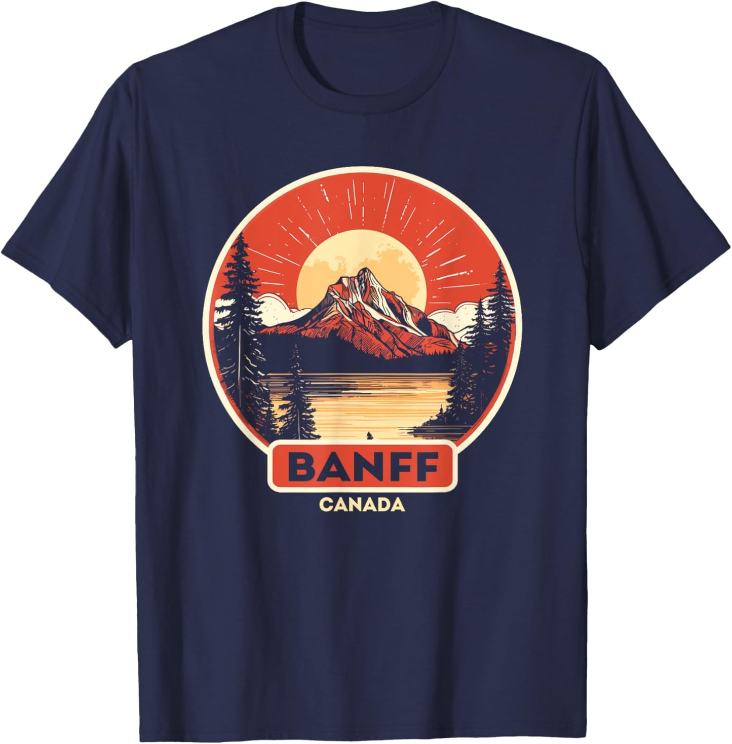 Canadian Banff National Park Souvenirs T-Shirt - T-Shirt | Navy