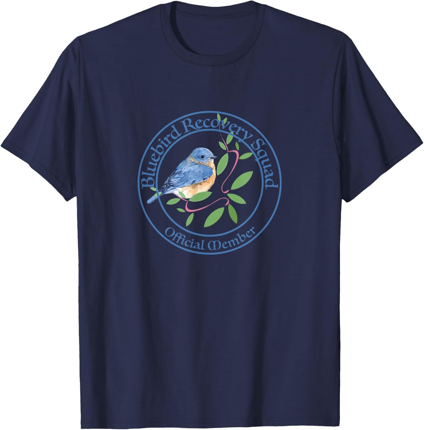 Bluebird Recovery, Eastern Bluebirds, Bluebird Volunteers T-Shirt - T-Shirt | Navy