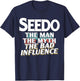 Seedo Gift the Man Myth Bad Influence Grandpa T-Shirt - T-Shirt | Navy