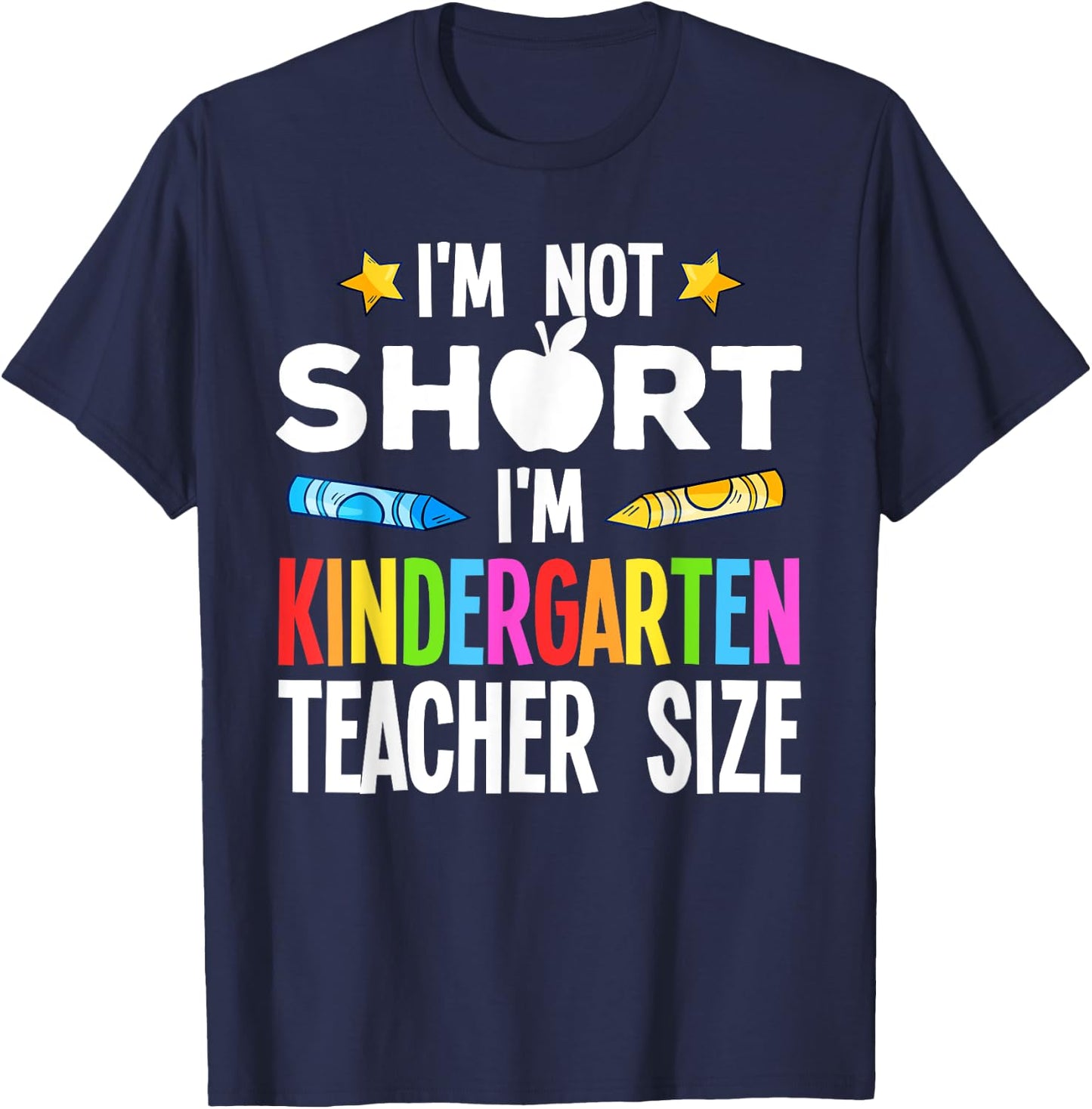 Cool Kindergarten Teacher Art Women Preschool Kinder T-Shirt - T-Shirt | Navy
