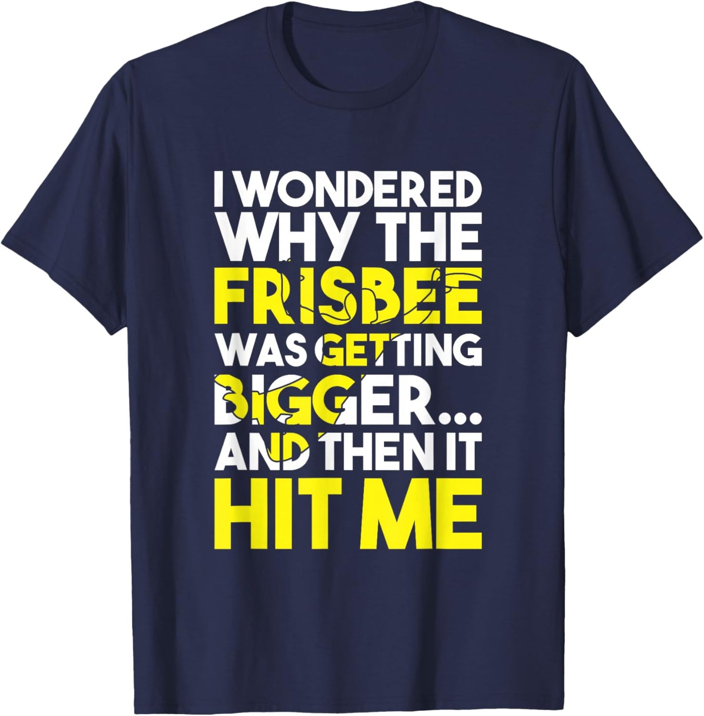 Flying Disc Throwing Frisbee Player Funny Ultimate Frisbee T-Shirt - T-Shirt | Navy