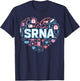 Student Registered Nurse Anesthetist SRNA Heart Appreciation T-Shirt - T-Shirt | Navy