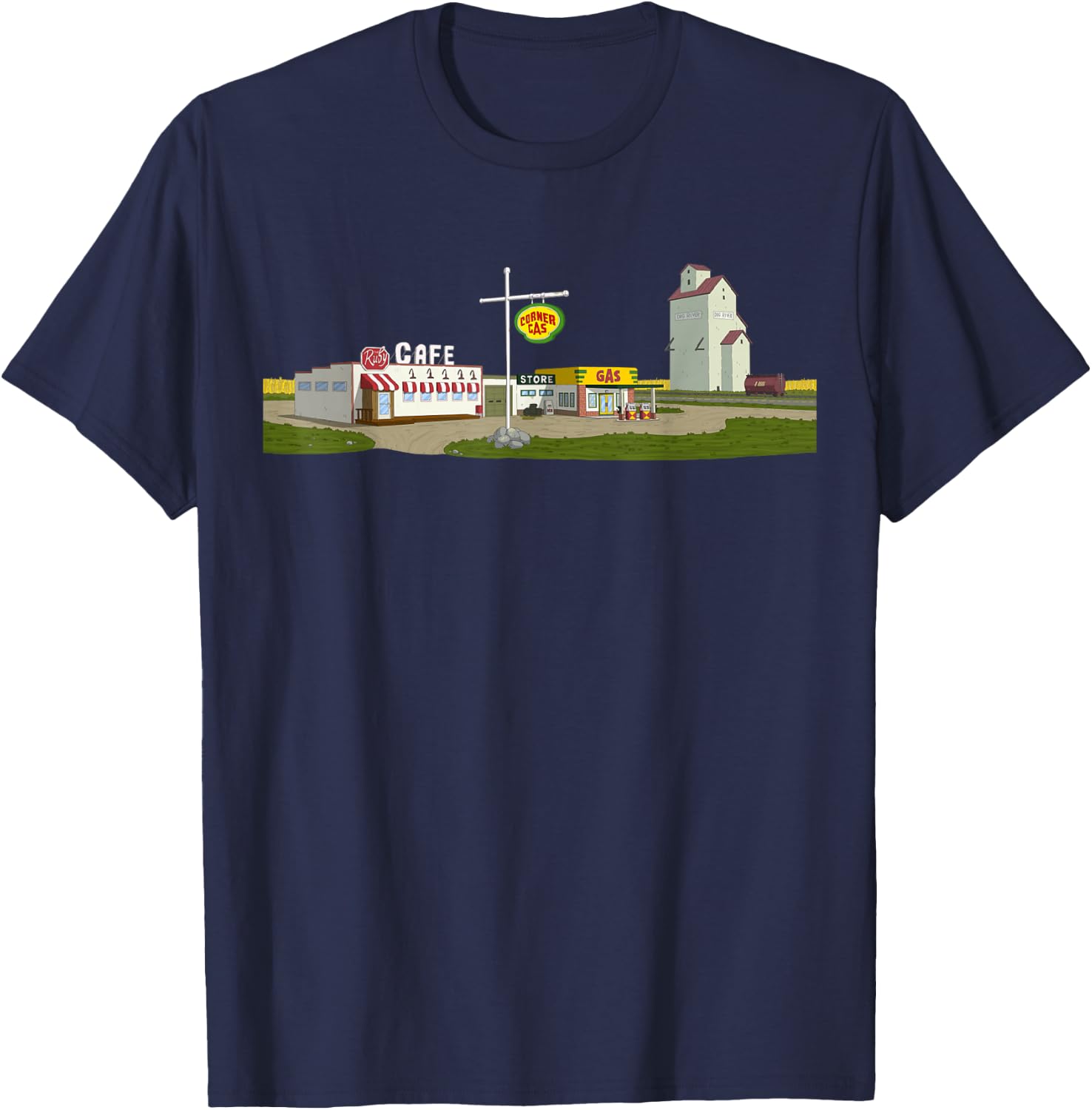 Corner Gas Set T-Shirt - T-Shirt | Navy