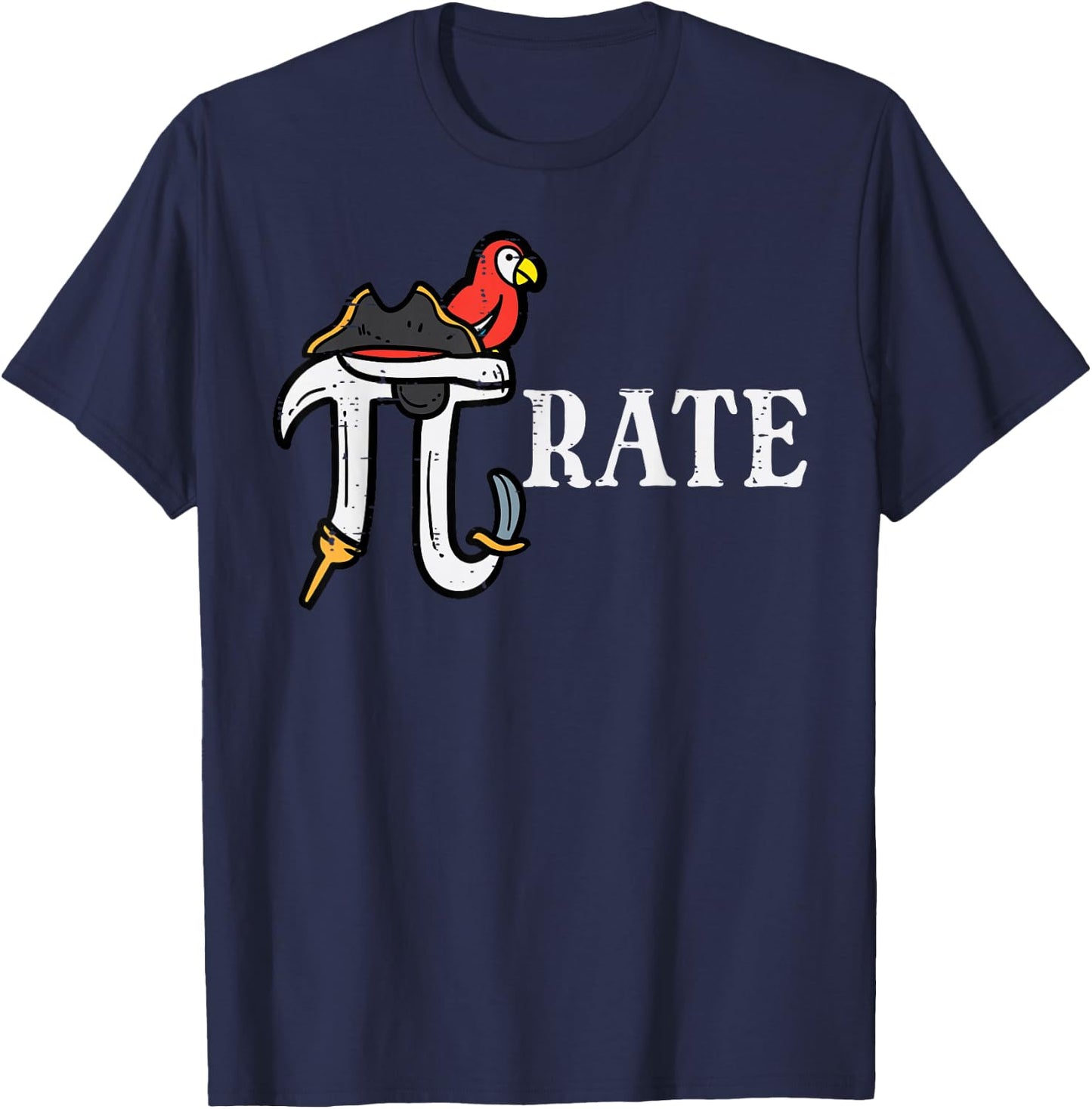 Pirate Pi Funny Math Pie Halloween Costume Teacher Men Women T-Shirt - T-Shirt | Navy