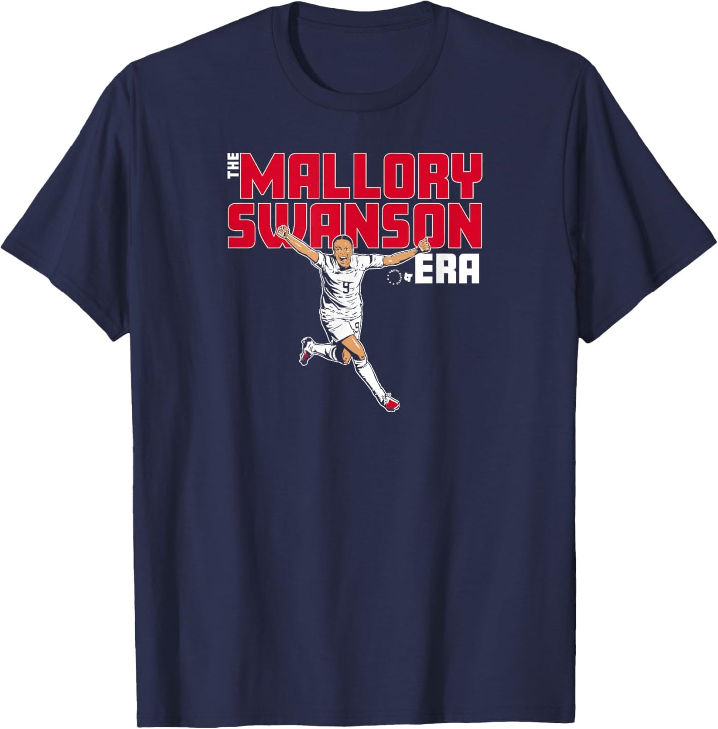 The Mallory Swanson Era - USA Women's Soccer T-Shirt - T-Shirt | Navy