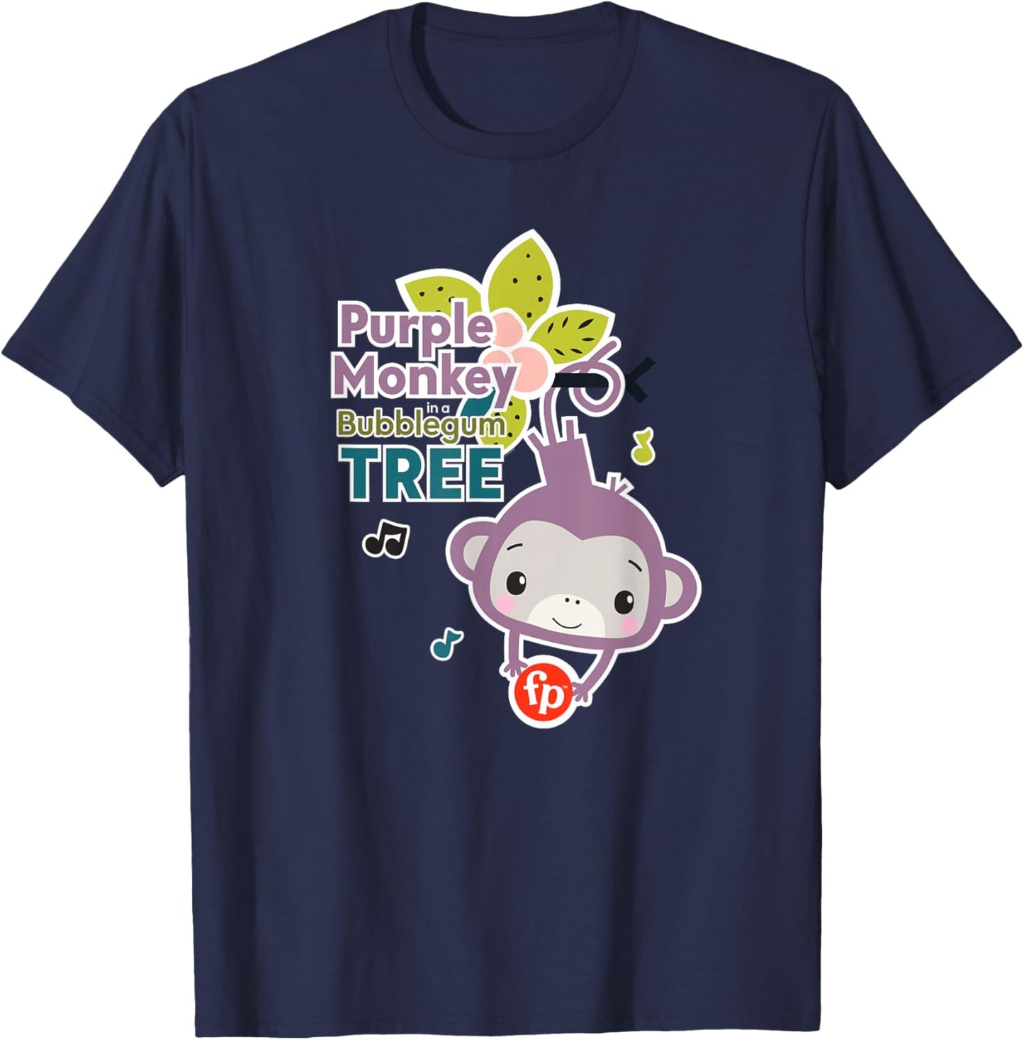Fisher-Price Purple Monkey Bubblegum Tree T-Shirt - T-Shirt | Navy
