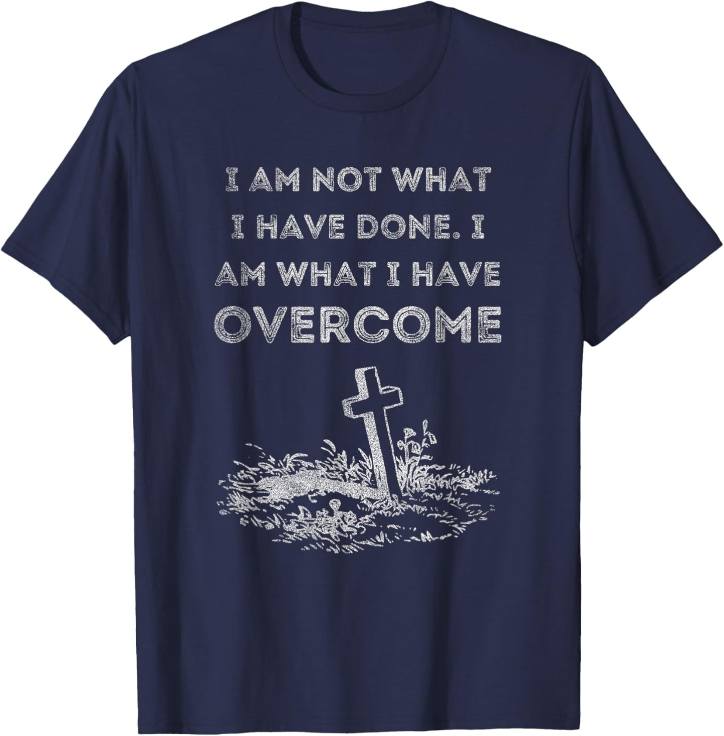 Celebrate Recovery Christian Cross Jesus Christ T-Shirt - T-Shirt | Navy
