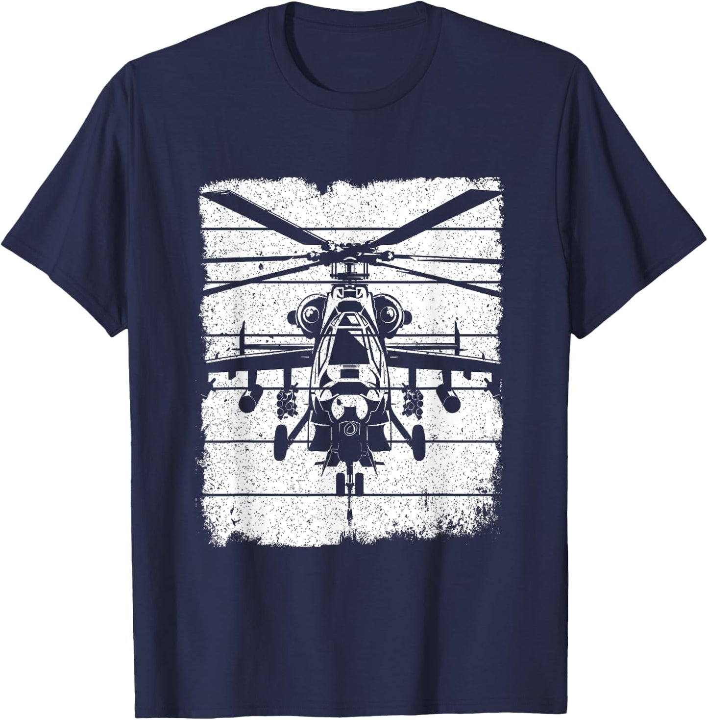 Fighter Helicopter T-Shirt - T-Shirt | Navy