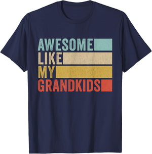 Awesome Like My Grandkids T-Shirt - T-Shirt | Navy