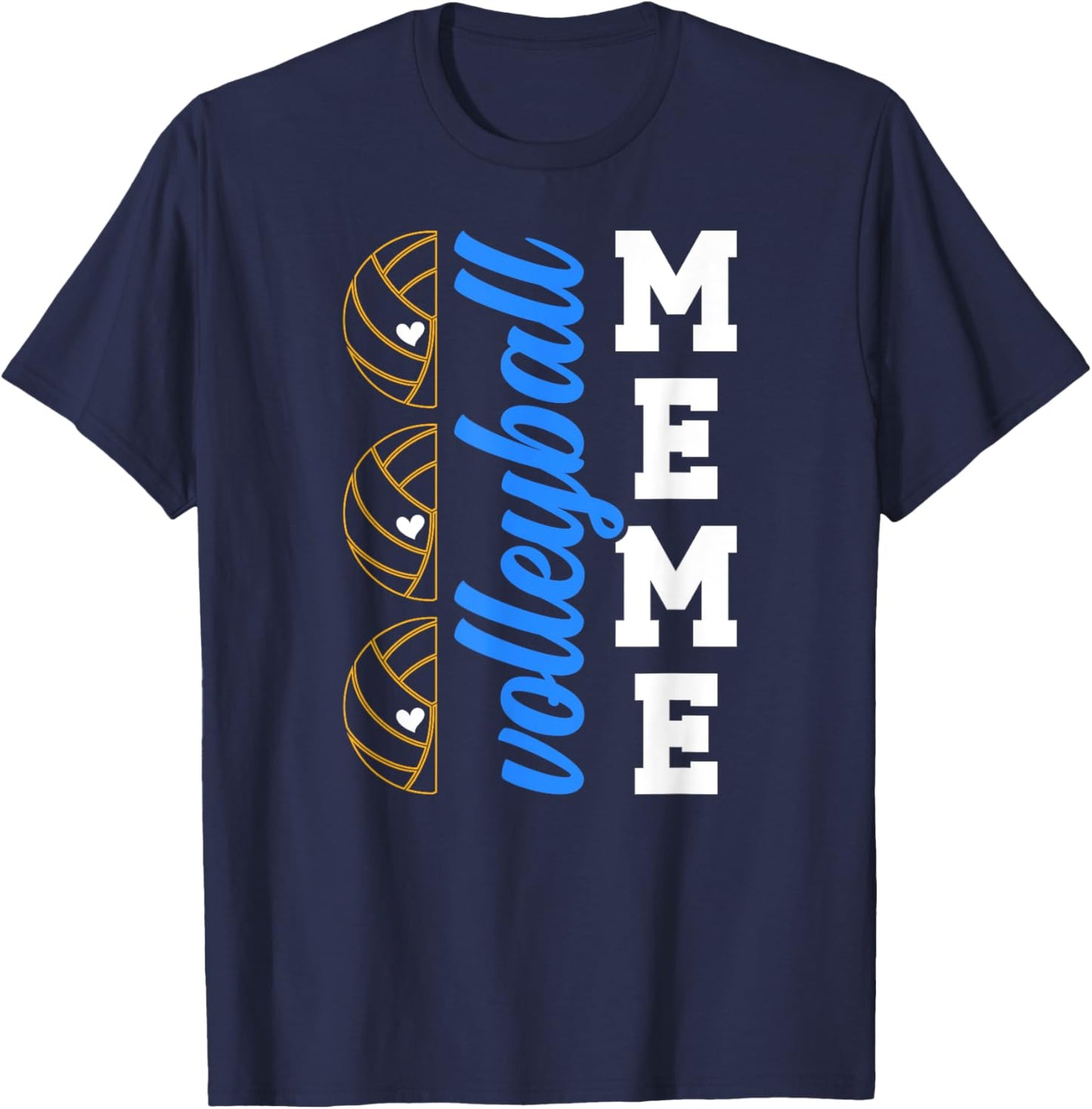 Volleyball Meme Grandma Meme Of A Volleyball Player Meme T-Shirt - T-Shirt | Navy