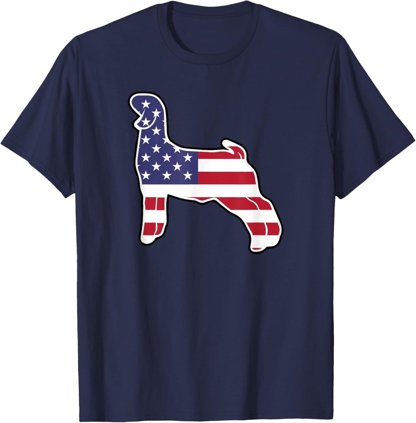 Americana 4th of July Show Goat T-Shirt - T-Shirt | Navy
