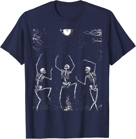 Dancing Skeletons Tanzwettbewerb T-Shirt - T-Shirt | Navy