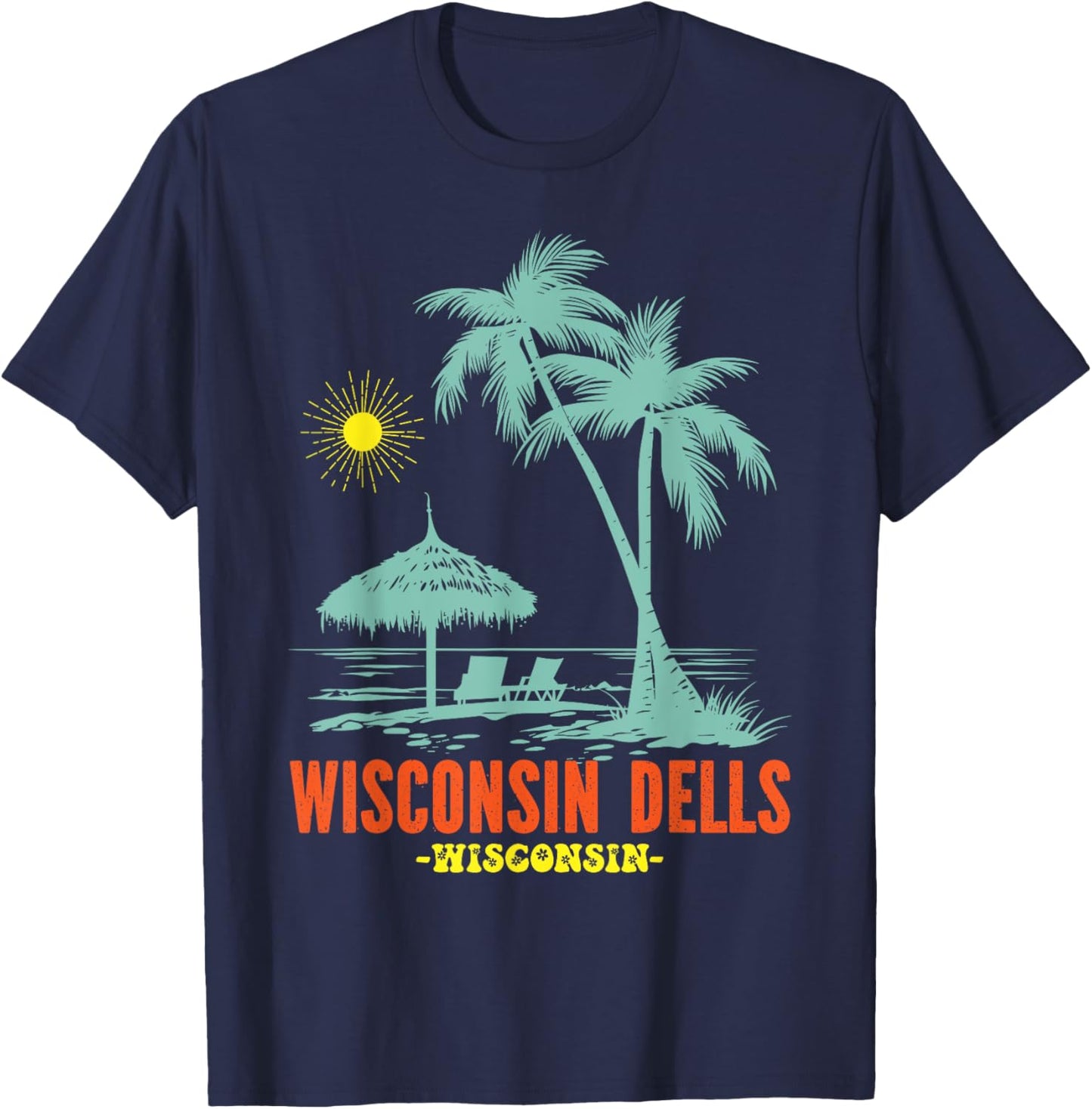 Wisconsin Dells Wisconsin Souvenirs Matching Family Trip T-Shirt - T-Shirt | Navy
