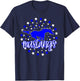 Mustangs School Spirit Stars Mustang Pride Football Mom T-Shirt - T-Shirt | Navy