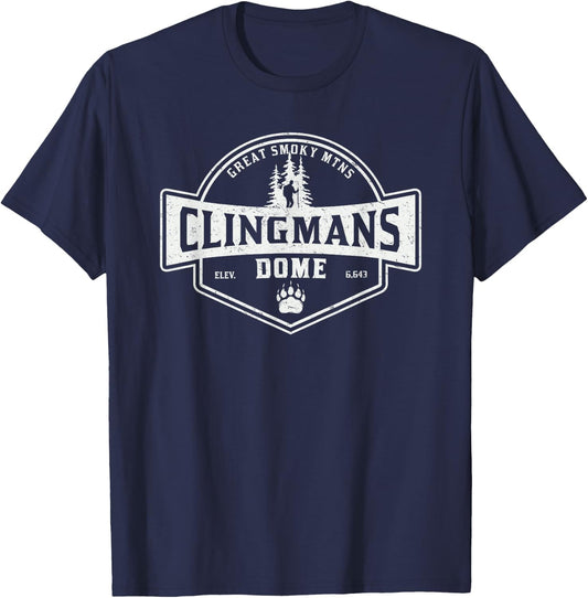 Clingmans Dome Great Smoky Mountains T-Shirt - T-Shirt | Navy