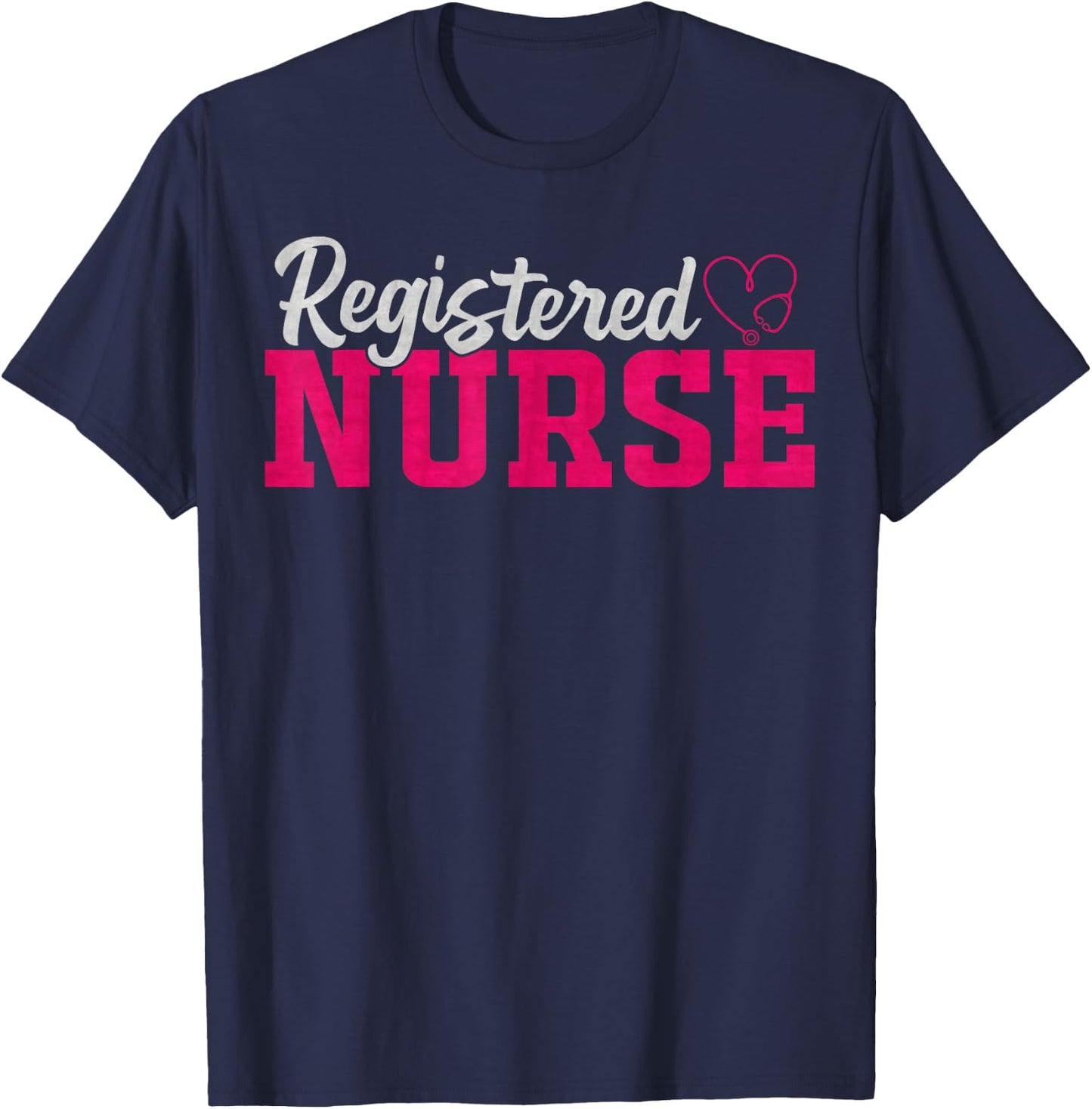 Proud RN Registered Nurse, Nursing, Nurse Lover T-Shirt - T-Shirt | Navy