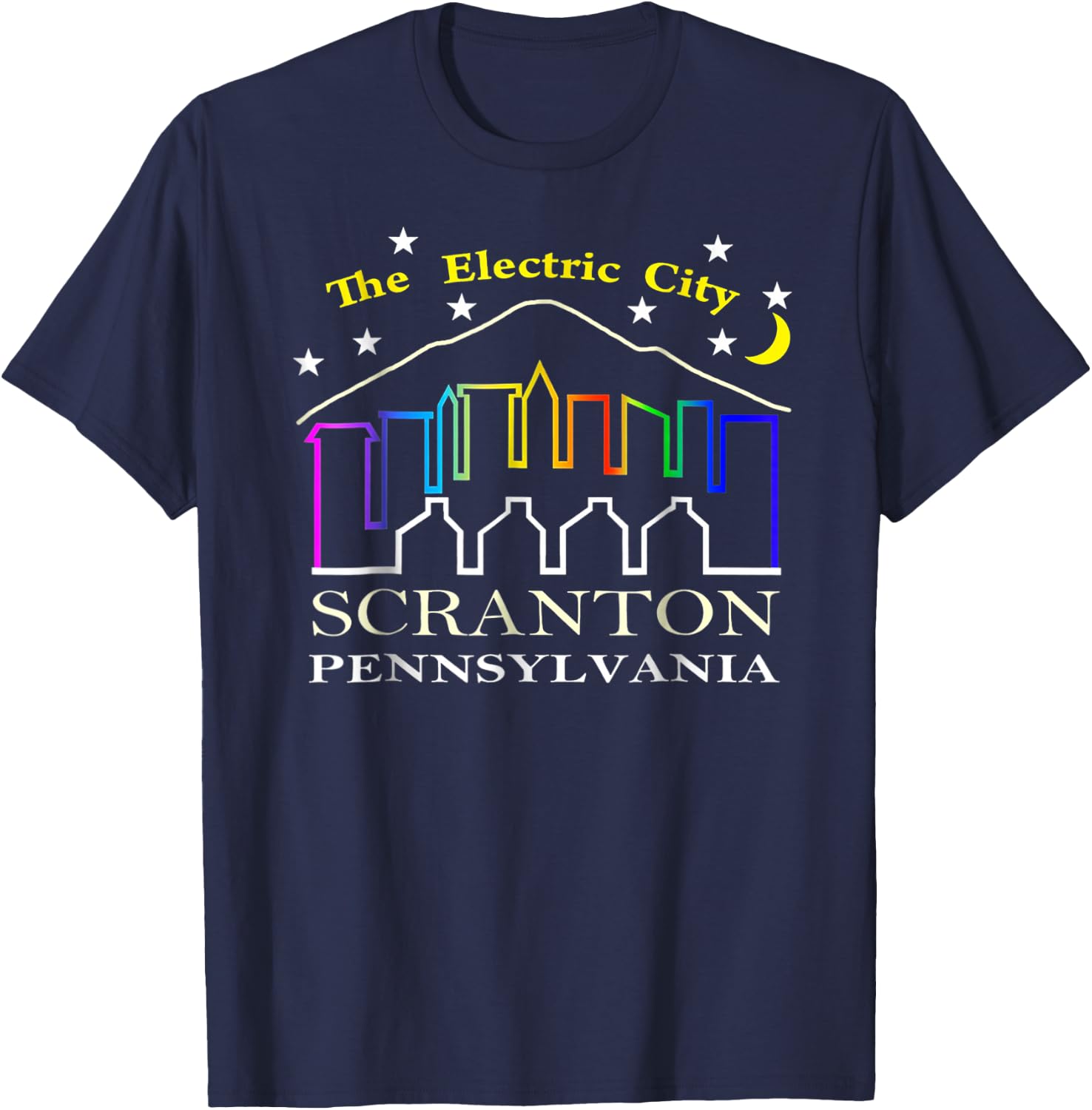 The electric city scranton pennsylvania T-Shirt - T-Shirt | Navy