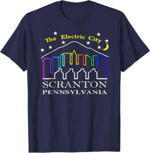 The electric city scranton pennsylvania T-Shirt - T-Shirt | Navy