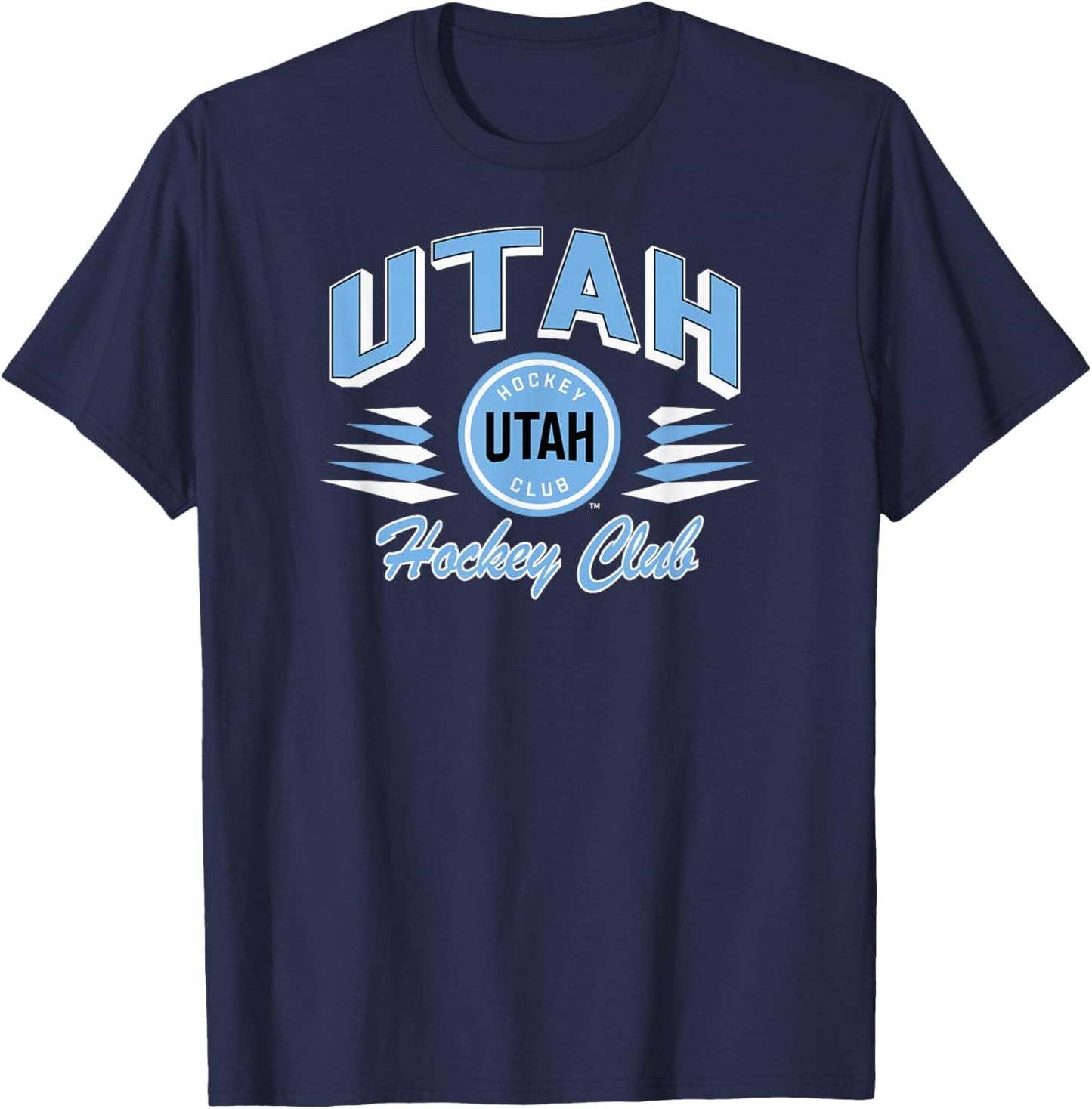 Utah Hockey Club Retro Diamond Dark Heather T-Shirt - T-Shirt | Navy