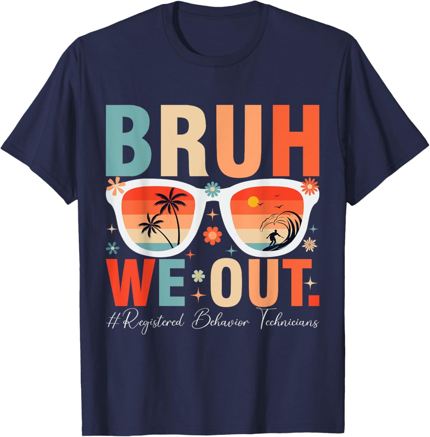 bruh we out RBT T-Shirt - T-Shirt | Navy