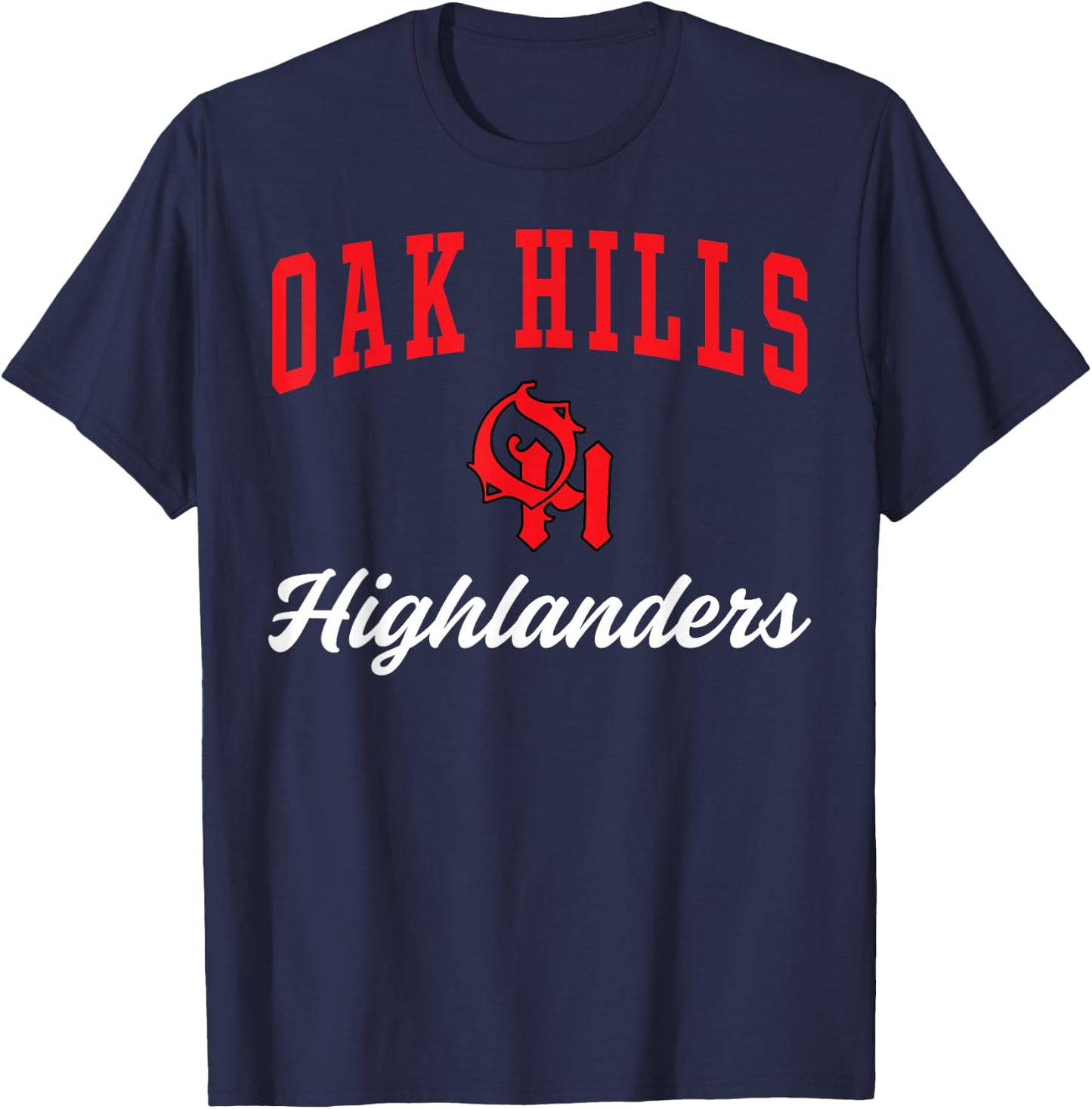 Oak Hills High School Highlanders C3 T-Shirt - T-Shirt | Navy