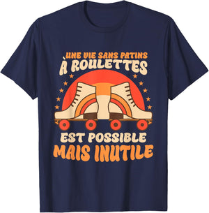 Roller Grafique , Black, S T-Shirt - T-Shirt | Navy